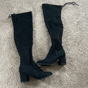 Unisa Knee High Black Boots